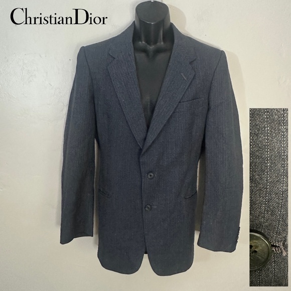 Dior Vintage Blazer ~40R no size tag Gently worn Wool blend no fabric tag